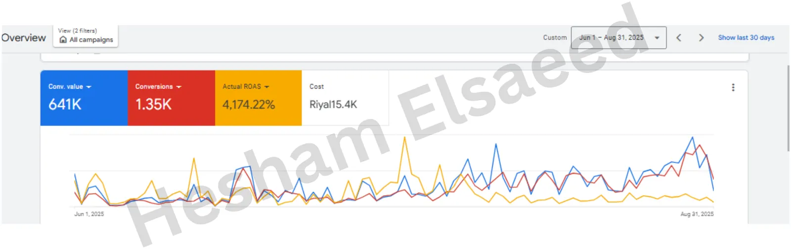 Google Ads · Jun – Aug 2025